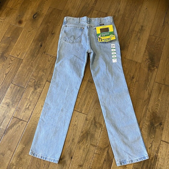NWT WRANGLER Cowboy Cut 936 SLIM FIT Light Wash JEANS Size 31x32 - Picture 6 of 9